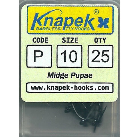 Knapek Pupa Barbless hooks