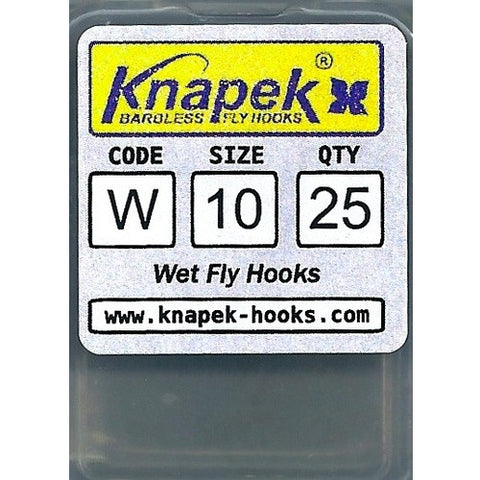 Knapek hooks wet barbless