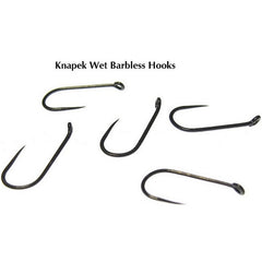 Knapek barbless wet nymph hooks