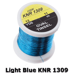 Hends Oval Tinsel  Light Blue KNR 1309