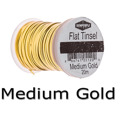 Semperfli Flat tinsel Medium gold