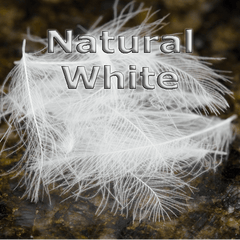 Chevron Hackles CDC  Natural White