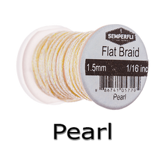 Semperfli Flat Braid Pearl