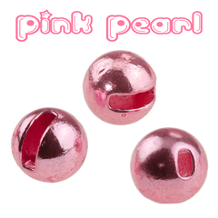 Pink Pearl Metallic Small Slot Tungsten Beads