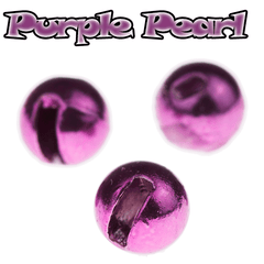 Purple Pearl Metallic Small Slot Tungsten Beads