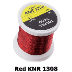 Hends Oval Tinsel  Red KNR 1308