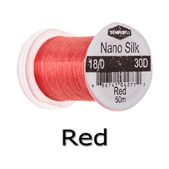 Semperfli Nano Silk 18/0 Red