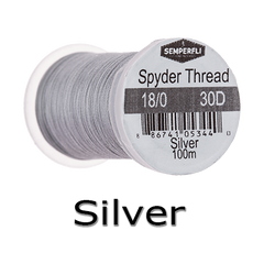 Semperfli Spyder Thread Silver