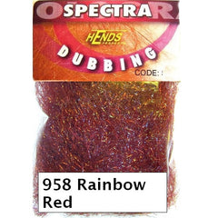 Hends Rainbow Spectra Dubbing Packets red
