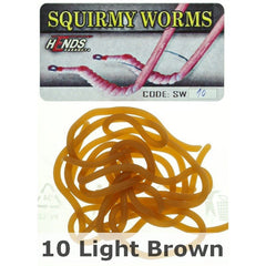 Hends Squirmy Worms #10 Light Brown