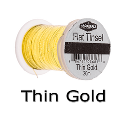 Semperfli Flat tinsel Thin Gold
