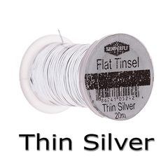 Semperfli Flat tinsel Thin Silver
