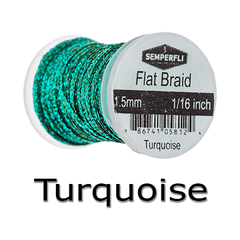 Semperfli Flat Braid Turquoise