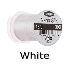 Semperfli Nano Silk 18/0 White