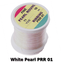 White Pearl PRR 01 Hends Fine Pearl Round Ribbing