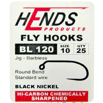 Hends Barbless Jig Hooks BL 120