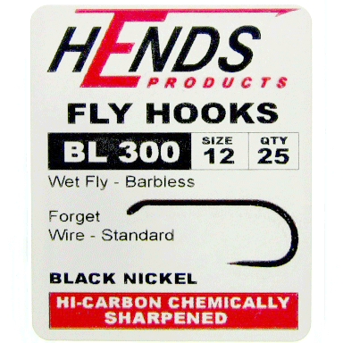 Hends Barbless Wet Fly Hooks BL 300