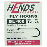 Hends Barbless Dry Fly Hooks BL 400