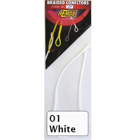Hends Fluoro Braided Connectors White