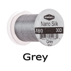 Semperfli Nano Silk 18/0 grey