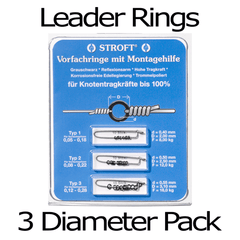 Stroft leader rings 3 diameter pack