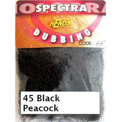 Hends Spectra Dubbing Packets black peacock
