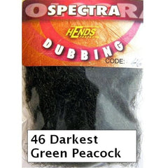 Hends Spectra Dubbing Packets darkest green peacock