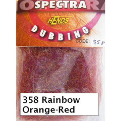 Hends Rainbow Spectra Dubbing Packets orange red